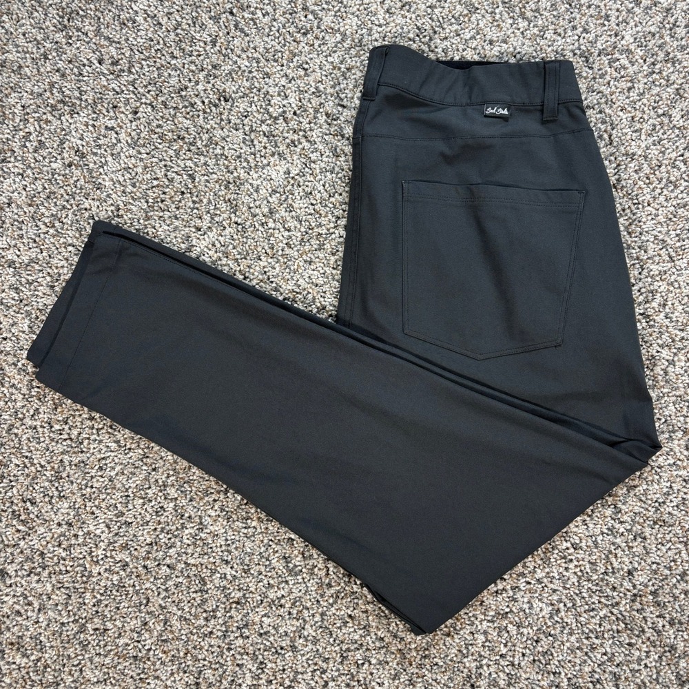 Bad Birdie Men's 32 Performance Golf Pants Black Slim Fit Athletic Trousers